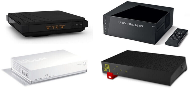 Box internet des 4 leaders français Box internet des 4 leaders français