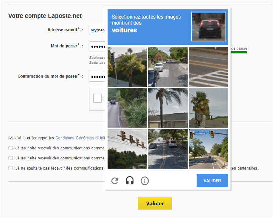 Exemple de Captcha