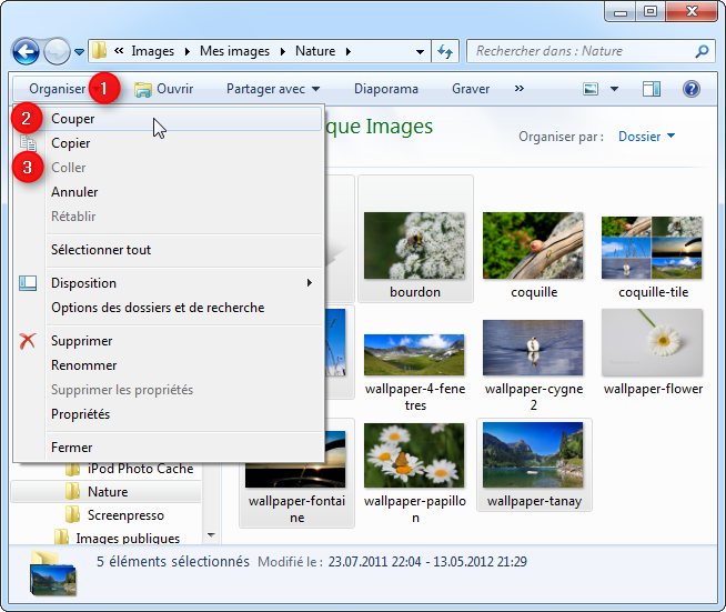 Déplacer des fichiers