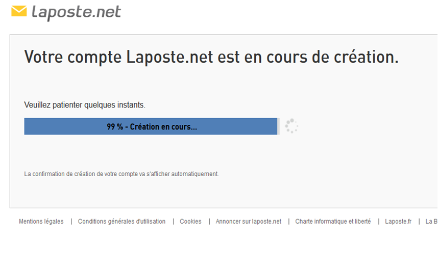 Finalisation création de compte 2