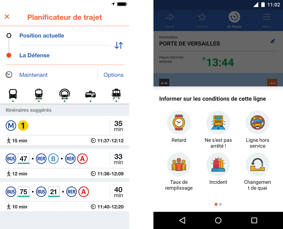 Capture application Moovit