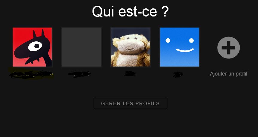 Création Profil Netflix