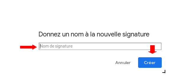 Signature Gmail Etape 4