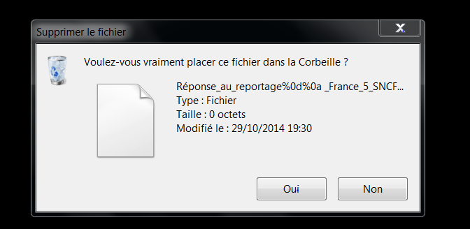 Suppression Fichiers